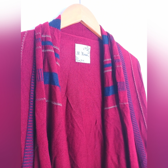 M. Rena Open Front Long Sleeve Knit Cardigan S - Picture 3 of 5